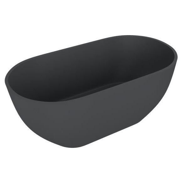  Reduta окремо стояча ванна з литого мармуру, black matt
